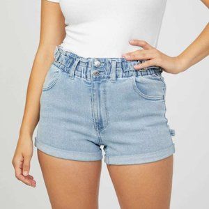 GUESS Side Buckles Denim High Rise Shorts - Size 26